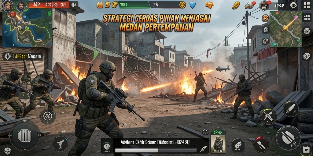 Gameplay mendebarkan dari 4P4P dengan strategi yang dinamis.