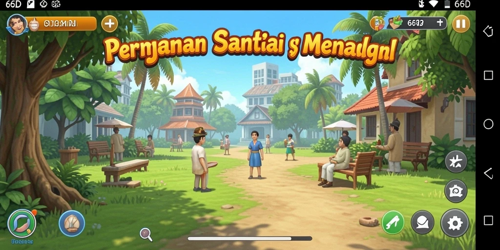 Tampilan gameplay 66D yang menyenangkan dan interaktif.