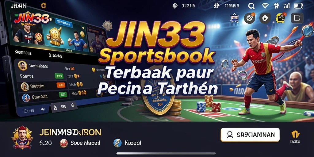 Screenshot utama JIN33 menampilkan antarmuka taruhan yang menarik dan informatif.