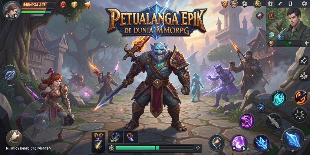 Tampilan gameplay epik dari MENYALA78 yang penuh petualangan.