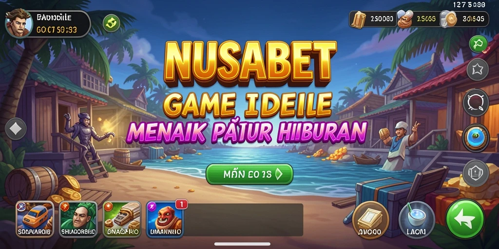 Screenshot gameplay NUSABET menunjukkan aksi idle yang menarik dan grafis yang memukau.