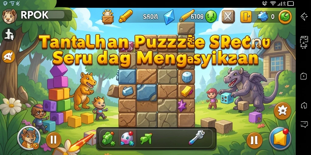 Tampilan gameplay RPOK yang menarik dan penuh tantangan puzzle.
