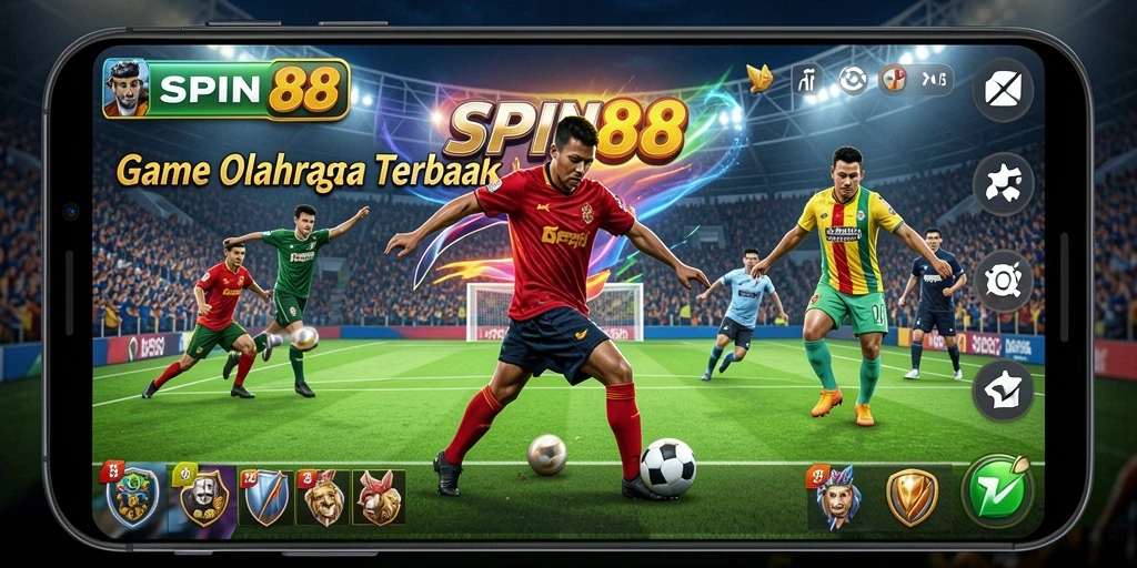 Tampilan gameplay SPIN88 dengan aksi olahraga yang seru.