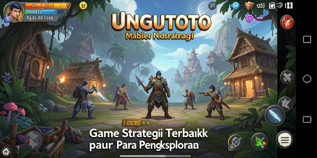Tampilan mendebarkan dalam gameplay UNGUTOTO sebagai game strategi.